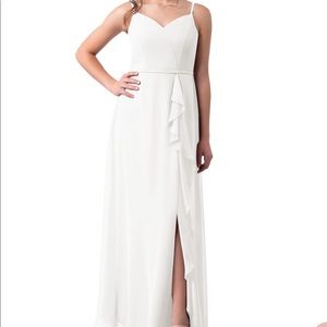 Ivory Azazie Naeem Bridesmaid Dress